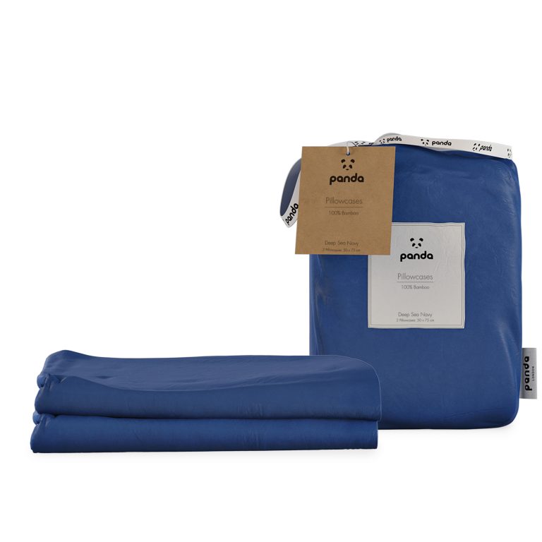 Bamboo Pillowcases - Navy | Panda London | Life Before Plastic