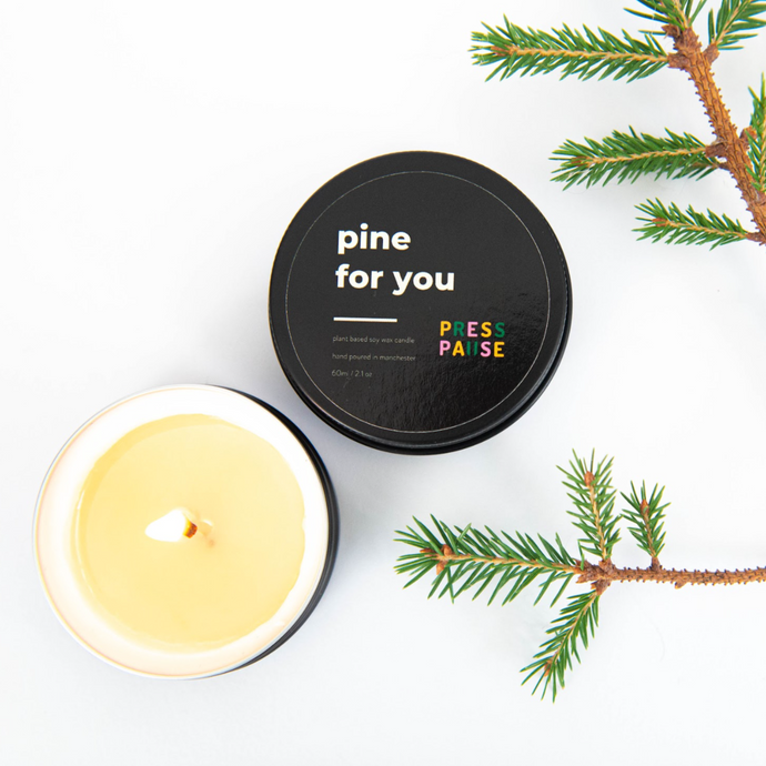Press Pause Pine Fir You Travel Candle - Life Before Plastic