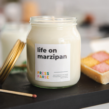 Load image into Gallery viewer, Press Pause - Life on Marzipan Soy Wax Candle - Life Before Plastic
