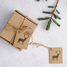 Load image into Gallery viewer, Reindeer Gift Tags - Pack of 5 | Life Before Plastic
