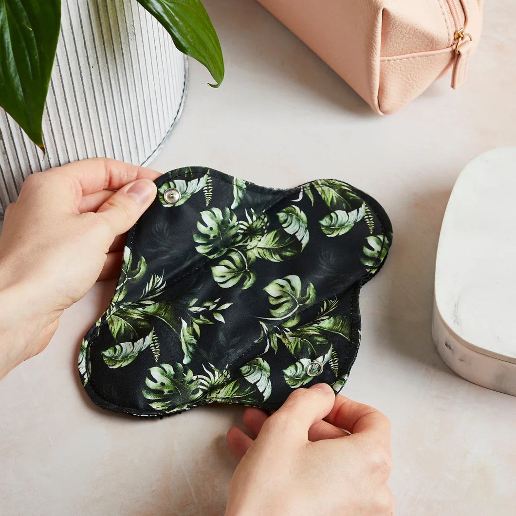 Reusable Menstrual Pad (with black core) - Tabitha Eve - Life Before Plastic