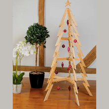 Load image into Gallery viewer, Decorated Eco-Friendly Wooden Christmas Tree from Scalable Designs in Large
