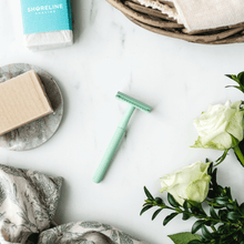 Load image into Gallery viewer, Metal Safety Razor - Mint Green | Shoreline Shaving | Life Before Plastic
