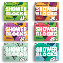 Load image into Gallery viewer, Shower Blocks – Mixed Pack (6 Bars) - Life Before Plastic

