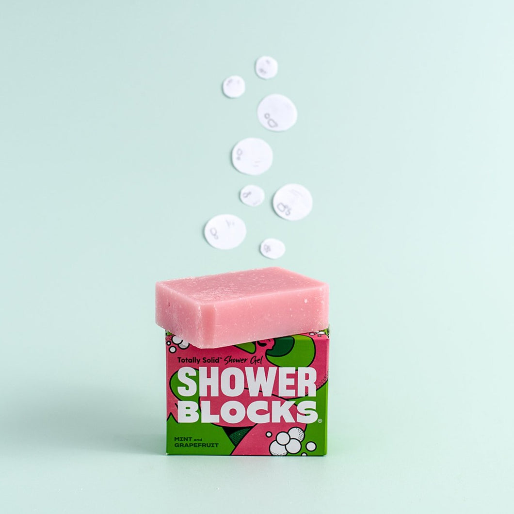 Shower Blocks Mint & Grapefruit Solid Shower Gel - Life Before Plastik