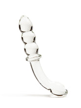 Load image into Gallery viewer, The Natural Love Company Tansy G Curve Glass Dildo 7&quot; - Life Before Plastic
