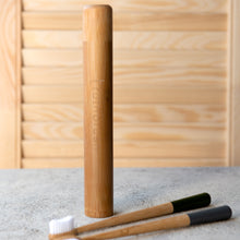 Load image into Gallery viewer, Bamboo Toothbrush Travel Case - Life Before Plastik
