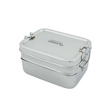 Load image into Gallery viewer, Two Tier Lunch Box with Mini Container - Life Before Plastik
