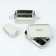 Load image into Gallery viewer, Two Tier Lunch Box with Mini Container - Life Before Plastik

