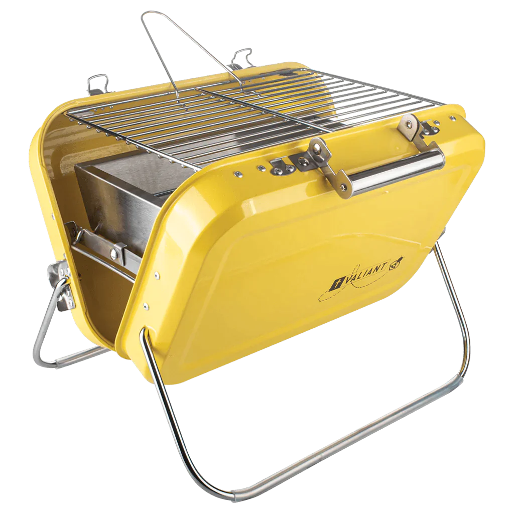 Valiant Portable Folding BBQ - Yellow - Life Before Plastic