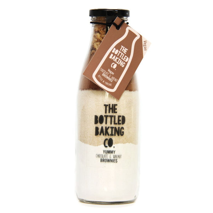 Bottled Baking Co Vegan Chocolate & Walnut Brownie Mix - Life Before Plastik