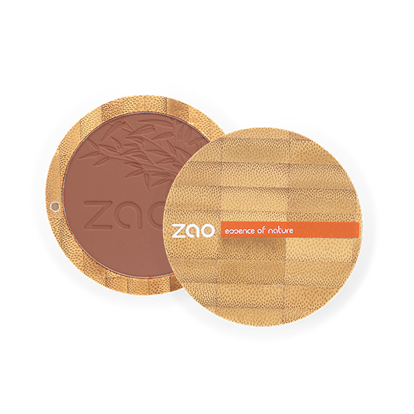 Zao Makeup Compact Blush - Brown Orange - Life Before Plastik