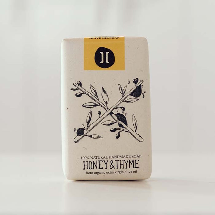 Honey & Thyme Olive Oil Soap & Shampoo Bar | Helleo | Life Before Plastic