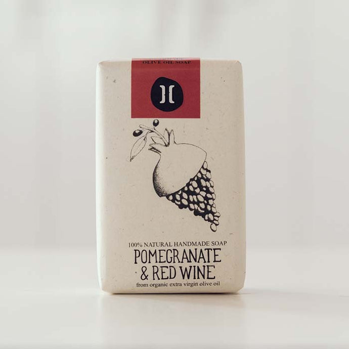 Helleo Pomegranate & Red Wine Olive Oil Soap - Life Before Plastic