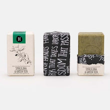 Load image into Gallery viewer, Helleo - Spirulina &amp; Green Tea Olive Oil Soap - Life Before Plastic
