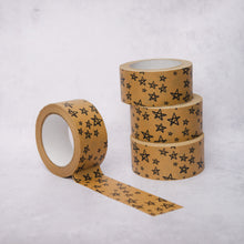 Load image into Gallery viewer, Tape It Shut - Biodegradable Paper Tape with Stars (50mm) - Life Before Plastic
